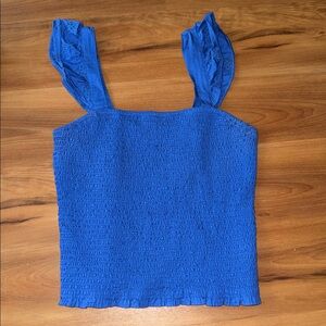 Old Navy Royal Blue Smocked Top